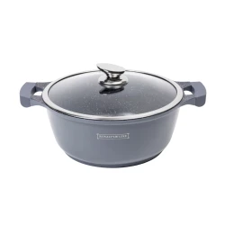 Набор посуды Royalty Line RL BS1010M Gray, алюминий/керамика, 10 предметов