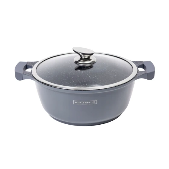 Набор посуды Royalty Line RL BS1010M Gray, алюминий/керамика, 10 предметов Набор посуды Royalty Line RL BS1010M Gray, алюминий/керамика, 10 предметов