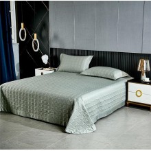 Dəst MiraNova SF-775, satin, ikinəfərlik, yaşıl, örtük 250х250 sm, yastıq üzü 60х80 sm/2 əd