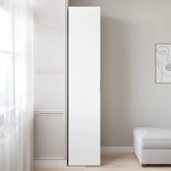 Шкаф Art Mebel 5, 210x50x45 см, ламинат, белый Шкаф Art Mebel 5, 210x50x45 см, ламинат, белый