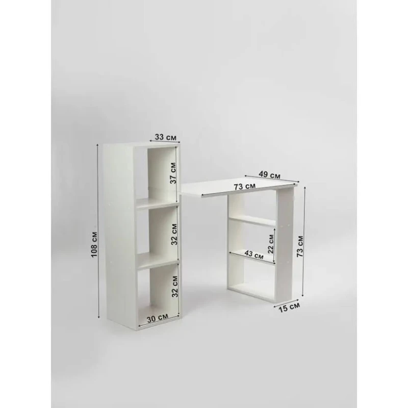 Yazı masası 3563_M2JazWh Ağ, LDSP, 108x49x105 sm