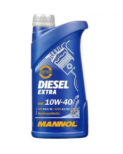 Yarısintetik motor yağı Mannol Diesel Extra 7504, 1 L