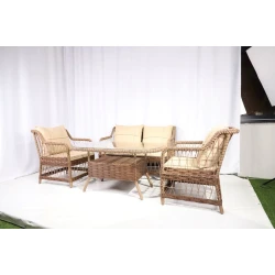 Комплект садовой мебели Okyanus SP_6311, 4 предмета, коричневый/бежевый Комплект садовой мебели Okyanus SP_6311, 4 предмета, коричневый/бежевый