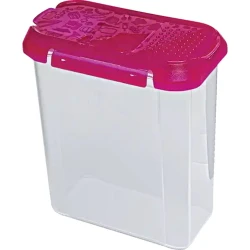 Емкость Flink & Sauber для сыпучих продуктов, пластик, с крышкой, Прозрачный