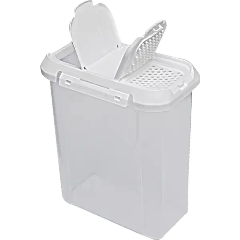 Емкость Flink & Sauber для сыпучих продуктов, пластик, с крышкой, Прозрачный