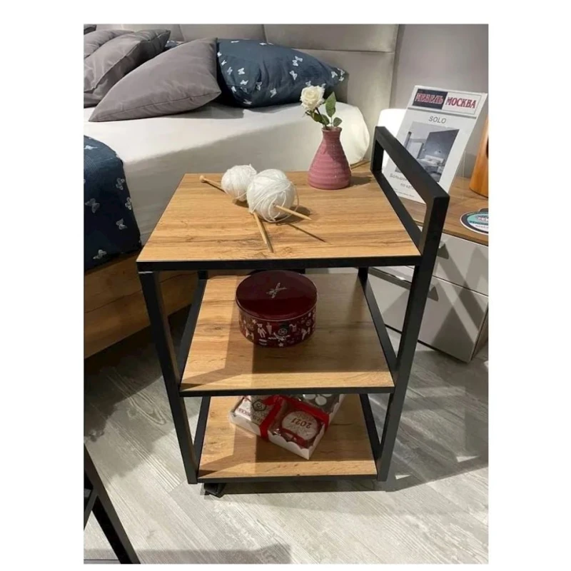 Этажерка Kongo Votan, 65.5x36x40 см, коричневая Этажерка Kongo Votan, 65.5x36x40 см, коричневая