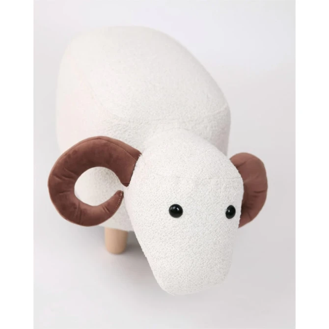 Uşaq üçün Ağ Qoç pufik Uşaq üçün Ağ Qoç pufik