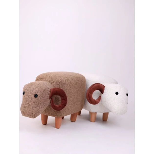 Uşaq üçün Ağ Qoç pufik Uşaq üçün Ağ Qoç pufik