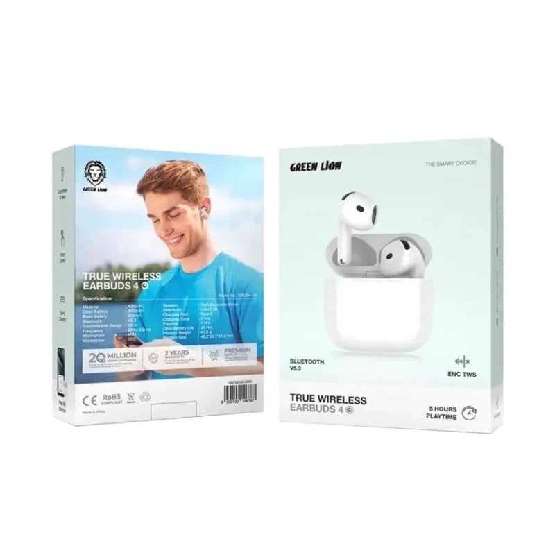 Беспроводные наушники Green Lion Earbuds 4 ANC GBUD4-G1