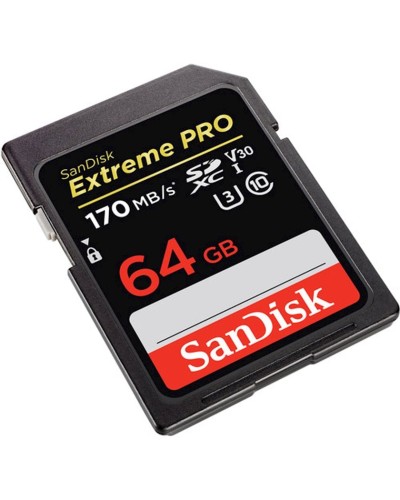 Yaddaş kartı Sandisk 64GB SDXC class 10 UHS-I U3 Extreme Pro