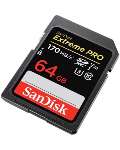 Yaddaş kartı Sandisk 64GB SDXC class 10 UHS-I U3 Extreme Pro