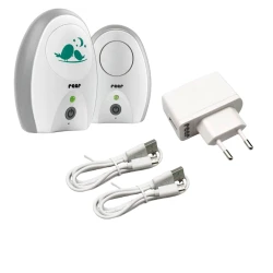 Радионяня Reer Neo Digital, белая/серая