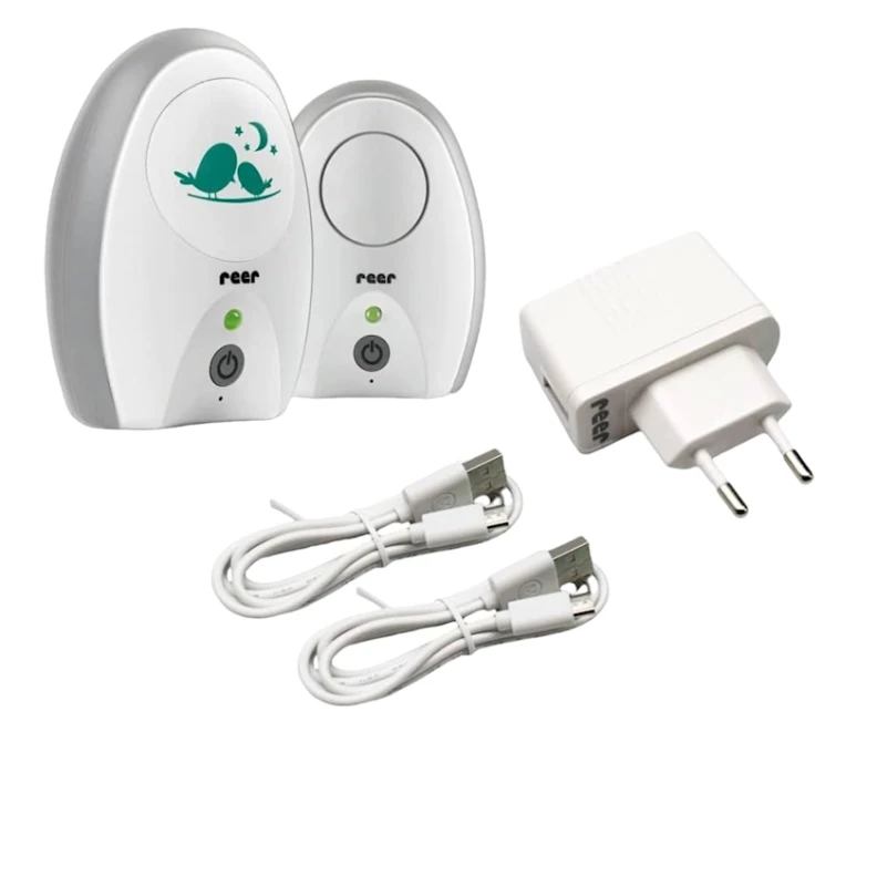 Радионяня Reer Neo Digital, белая/серая