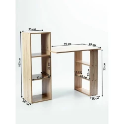 Yazı masası 3563_M2JazSon Sonoma, LDSP, 108x49x105 sm