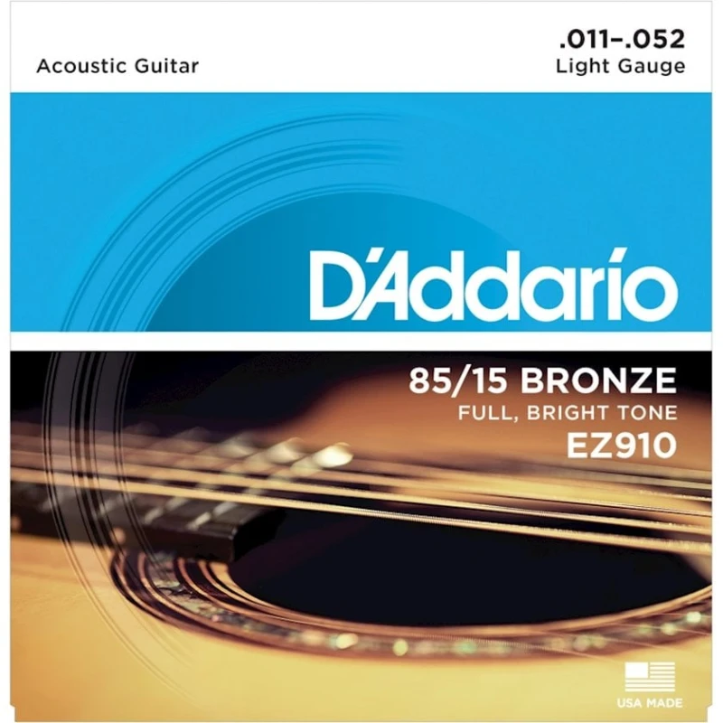 Струны для акустической гитары D’Addario EZ910 Bronze 011-052 Струны для акустической гитары D’Addario EZ910 Bronze 011-052