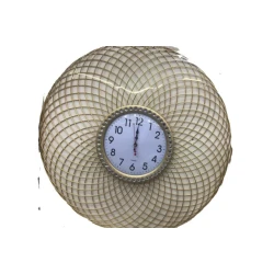 Dekorativ kristal divar saatı. 49x49 sm 6240_Sdivarsaatiqizili49