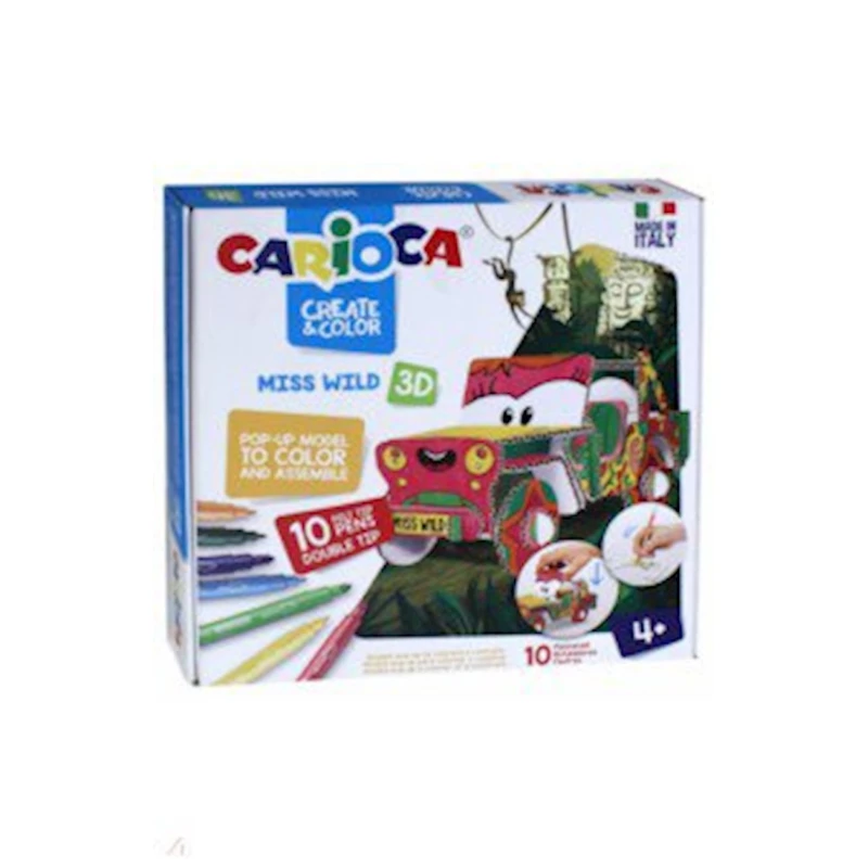 Набор для творчества Carioca Машинка 3D, 243x250x30 мм, 4 года +