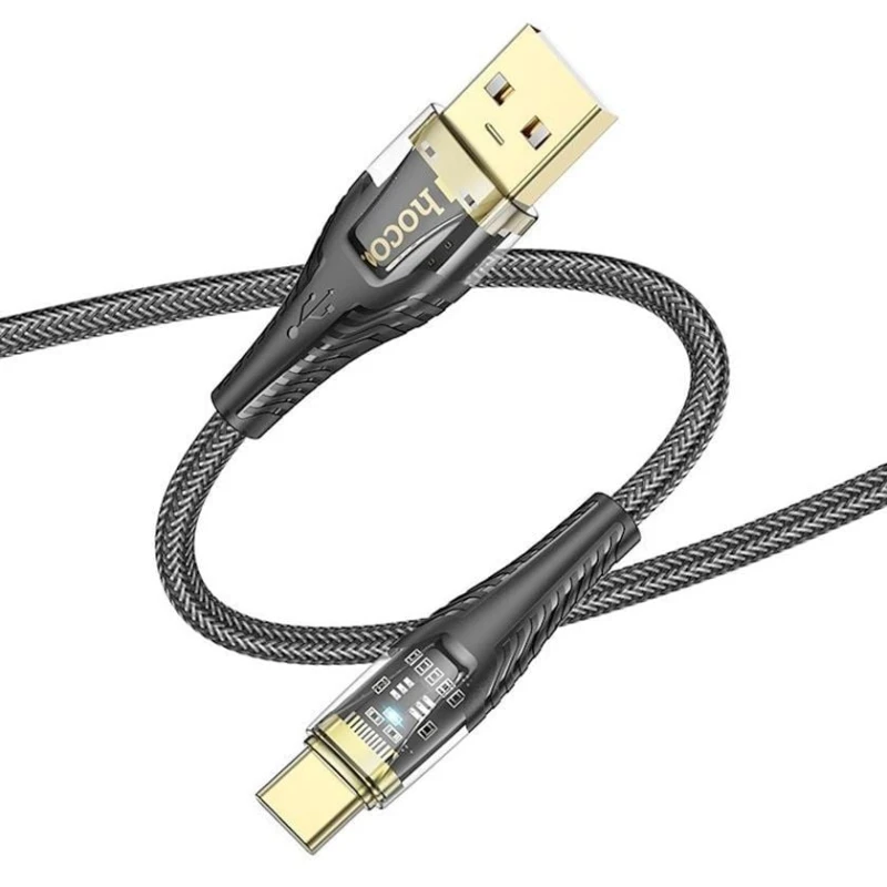 Кабель USB Hoco U121 USB to Type-C Black