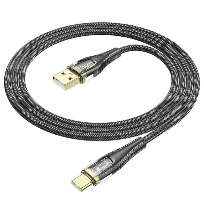 Кабель USB Hoco U121 USB to Type-C Black