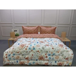 Yorğan La Perla SHA-00004826, 195x215 sm, ikinəfərlik, bambuk, rəngbərəng