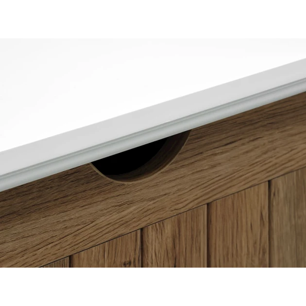 Комод JYSK Oldekrog, 94x92x40 см, 6 ящиков, коричневый/белый