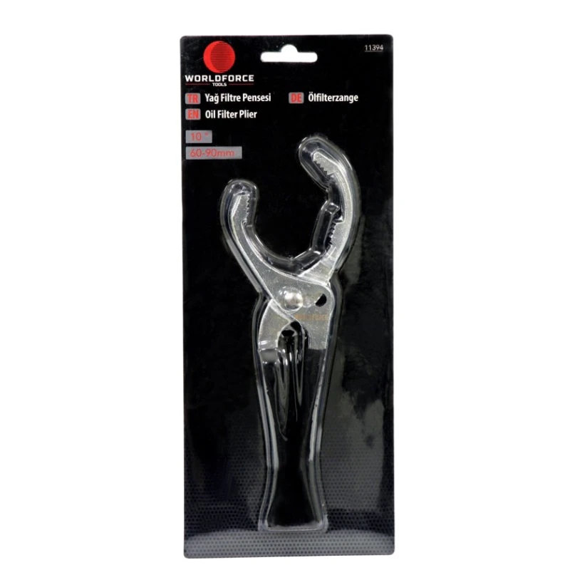 Клещи для масляного фильтра Worldforce 11394, 10’’ 250 мм (60-90 мм)
