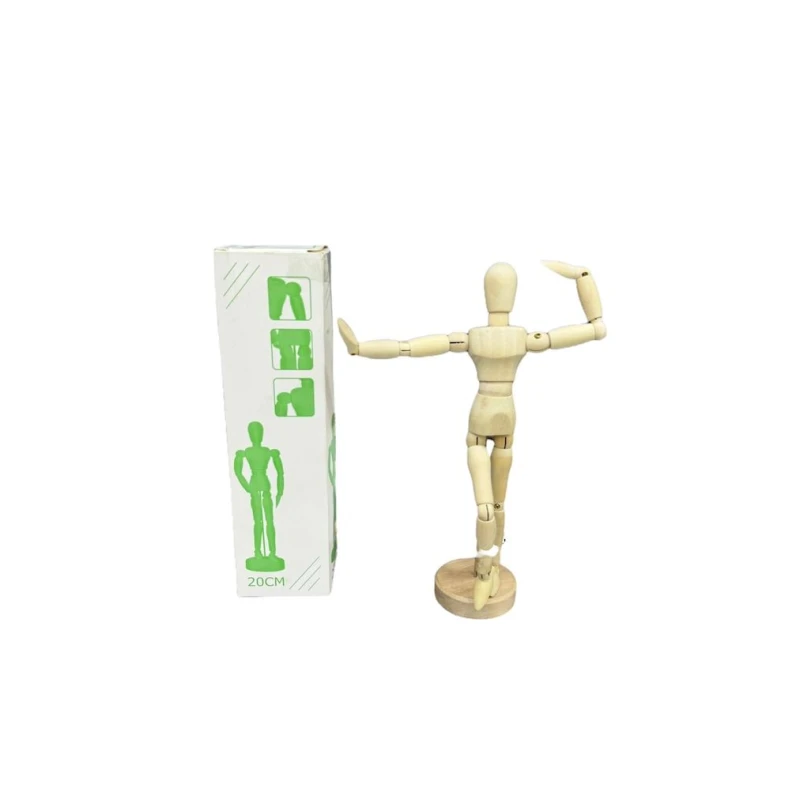 Rəsm çəkmə üçün maneken Невская палитра Сонет, qadın, taxta, 20 sm Rəsm çəkmə üçün maneken Невская палитра Сонет, qadın, taxta, 20 sm