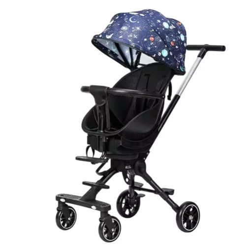 Детская коляска GS_A2 Космос, синяя