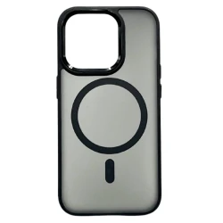 Çexol Magsafe Apple iPhone 14 Pro üçün, Matte Black/Transparent