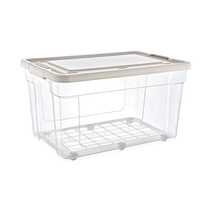 Контейнер на колесиках Hobby Life Infinity 21300, 55 л, 60x47x34 см, пластик, прозрачный Контейнер на колесиках Hobby Life Infinity 21300, 55 л, 60x47x34 см, пластик, прозрачный