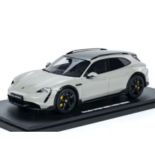 Oyuncaq maşın GT Spirit Diecast Porsche Taycan Turbo S Cross Turismo, boz