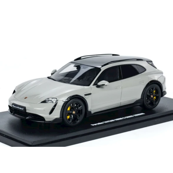 Игрушечная машинка GT Spirit Diecast Porsche Taycan Turbo S Cross Turismo, серый