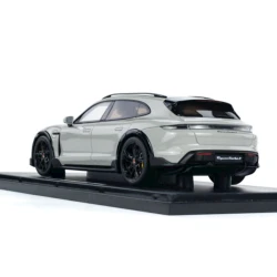 Игрушечная машинка GT Spirit Diecast Porsche Taycan Turbo S Cross Turismo, серый