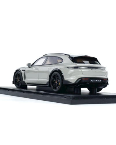Oyuncaq maşın GT Spirit Diecast Porsche Taycan Turbo S Cross Turismo, boz