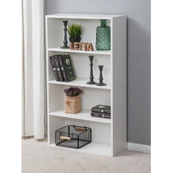 Полка напольная Letta, белая, ЛДСП, 107x24x60 см Полка напольная Letta, белая, ЛДСП, 107x24x60 см