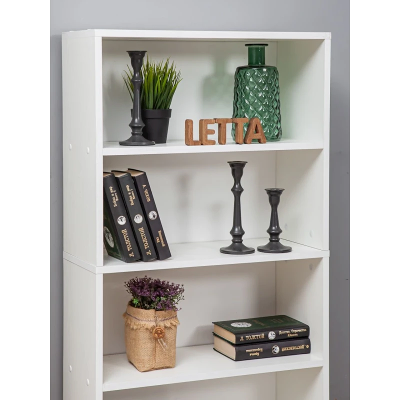 Полка напольная Letta, белая, ЛДСП, 107x24x60 см Полка напольная Letta, белая, ЛДСП, 107x24x60 см