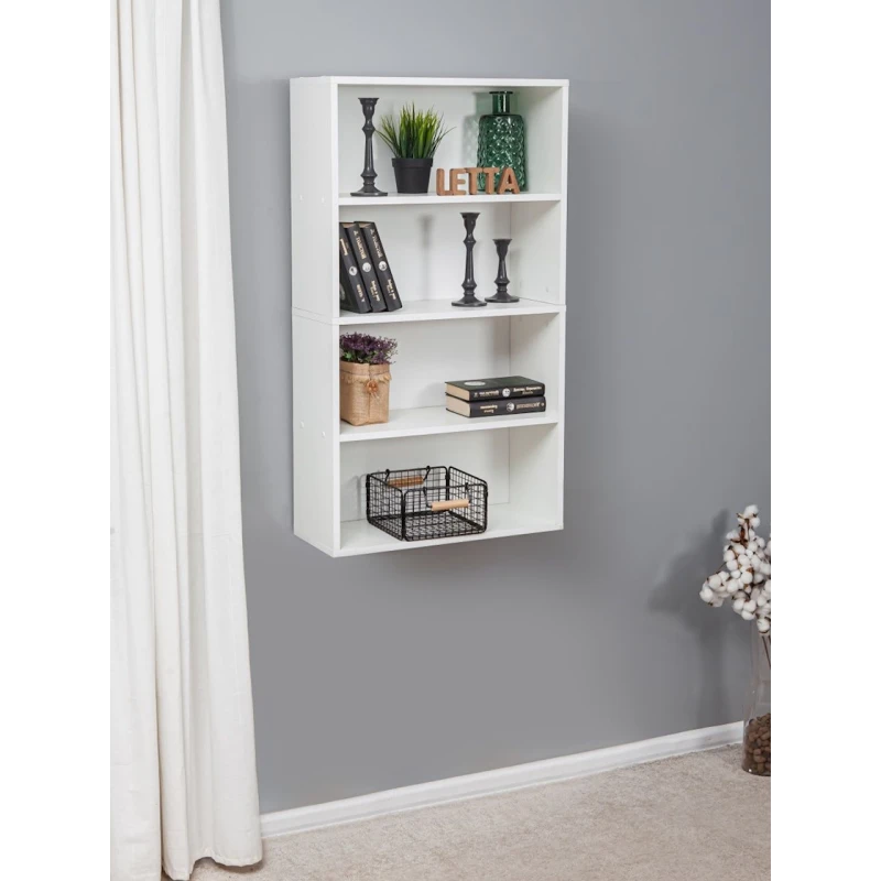 Полка напольная Letta, белая, ЛДСП, 107x24x60 см Полка напольная Letta, белая, ЛДСП, 107x24x60 см