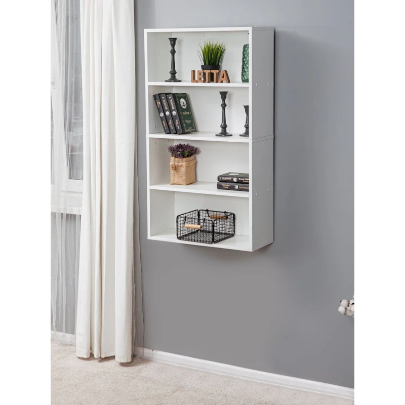 Полка напольная Letta, белая, ЛДСП, 107x24x60 см Полка напольная Letta, белая, ЛДСП, 107x24x60 см