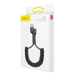 Кабель USB Baseus Fish eye Spring Data Cable, черный