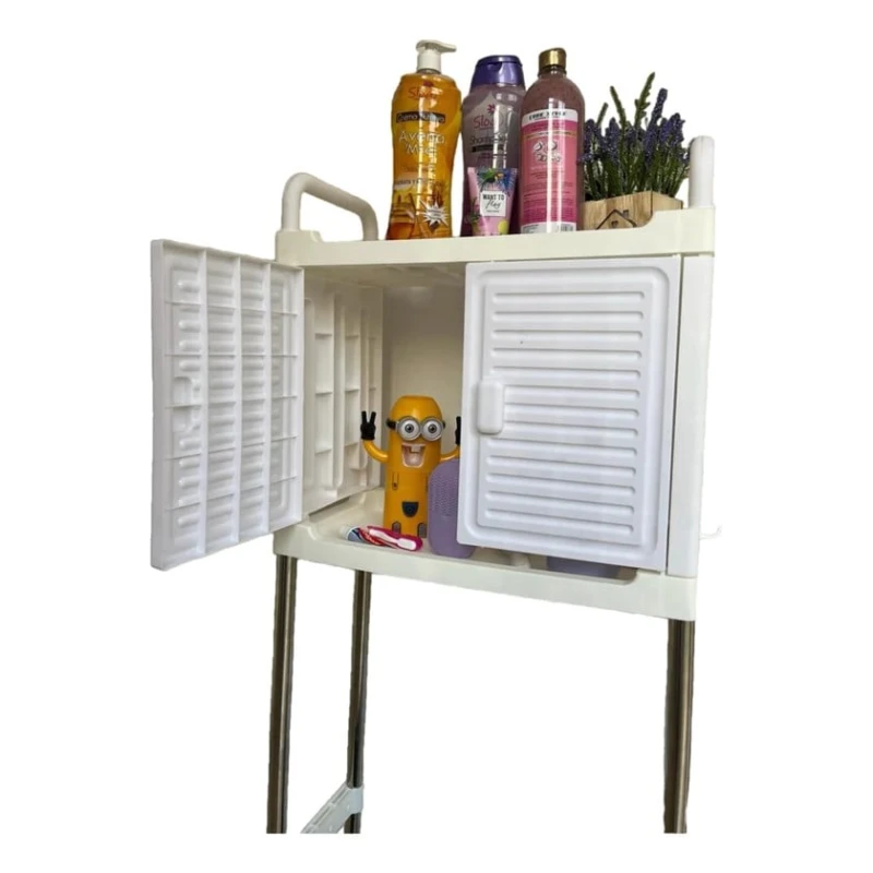 Полка над унитазом, пластик/нержавеющая сталь, белая, 170х64 см Полка над унитазом, пластик/нержавеющая сталь, белая, 170х64 см