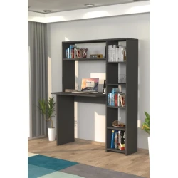 Письменный стол ev_12116198, ламинат, серый, 114x50x142 см