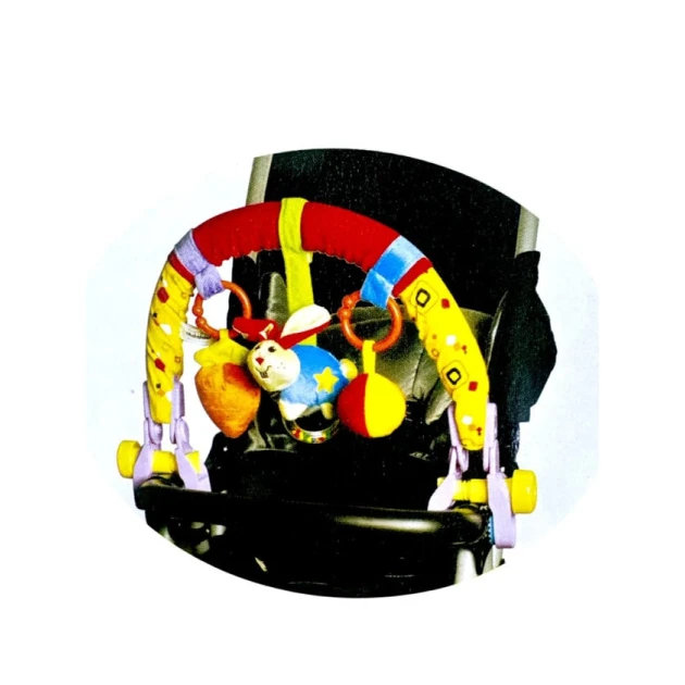 Игрушка для коляски, 3-х предметная, пищащая