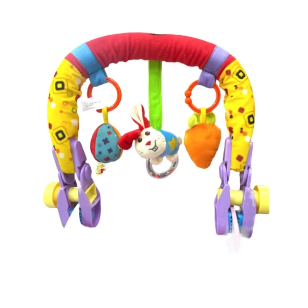 Игрушка для коляски, 3-х предметная, пищащая