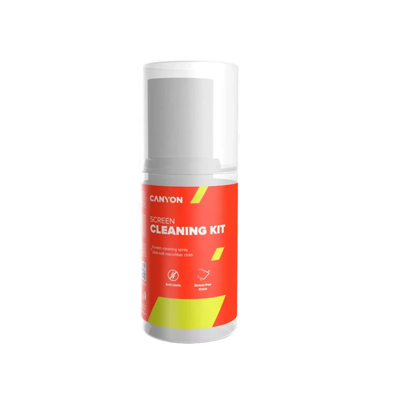 Чистящий набор для экрана спрей + микрофиба Canyon CCL31 Чистящий набор для экрана спрей + микрофиба Canyon CCL31