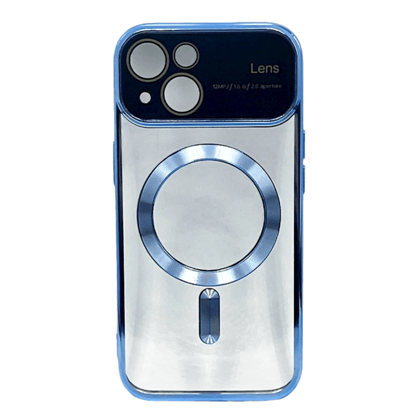 Чехол Auto Focus MagSafe для Apple iPhone 15 Blue Чехол Auto Focus MagSafe для Apple iPhone 15 Blue