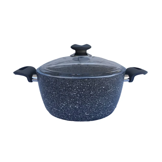 Кастрюля Canali EVDC030, 24 см, гранит/алюминий, черная Кастрюля Canali EVDC030, 24 см, гранит/алюминий, черная