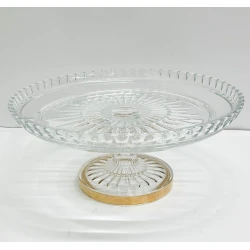 Фруктовница Ferrmont 3030, 15x34 см, прозрачная