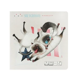 Скетчбук Проф-Пресс Уморительные Котики, 20 листов, 190x190 мм