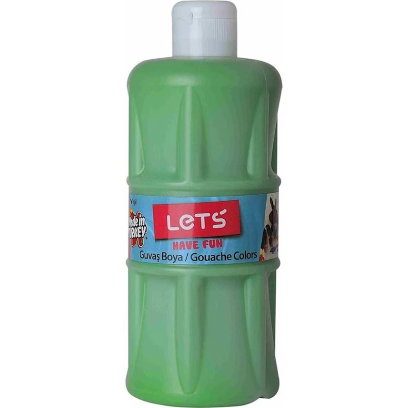 Гуашь Lets L-5107, зеленая, 500 мл Гуашь Lets L-5107, зеленая, 500 мл