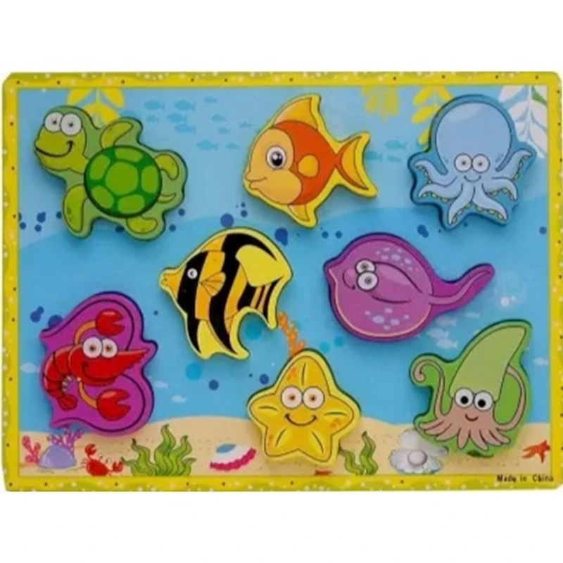 Деревянный пазл YATRI Ocean animals Деревянный пазл YATRI Ocean animals